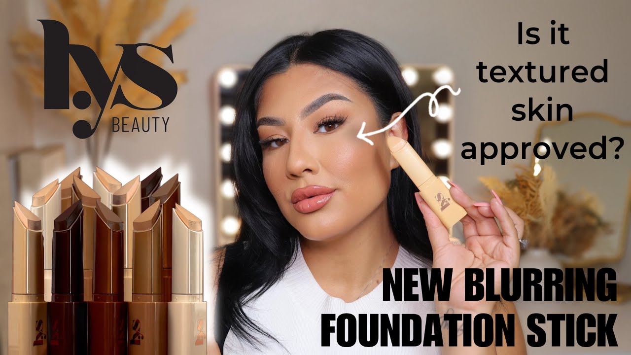 TRYING THE NEW TRIPLE FIX BLURRING FOUNDATION STICK FROM LYS BEAUTY ON TEXTURED SKIN!