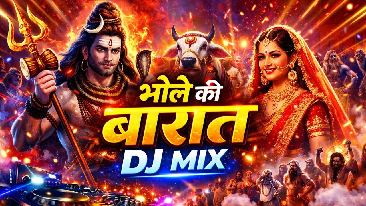 भोले की बारात (DJ Mix 2026) | Har Har Mahadev Festival Beat 🔥