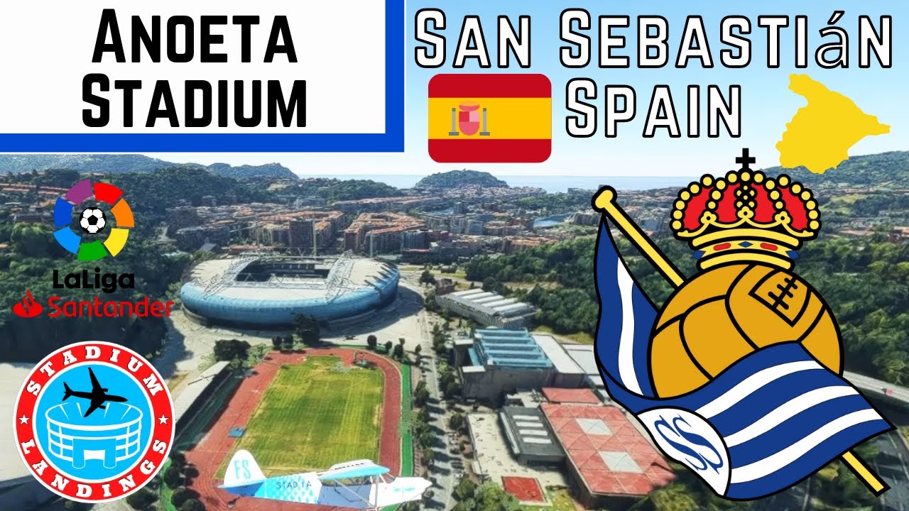 Anoeta Stadium (Reale Arena)- Microsoft Flight Simulator STADIUM LANDING!