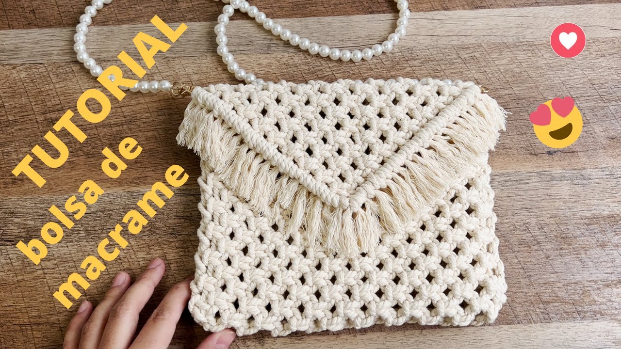 Tutorial: Como fazer uma Bolsa de Macrame Passo a Passo