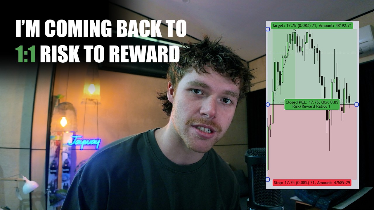 Why I'm Going Back To 1:1 Risk to Reward Trading