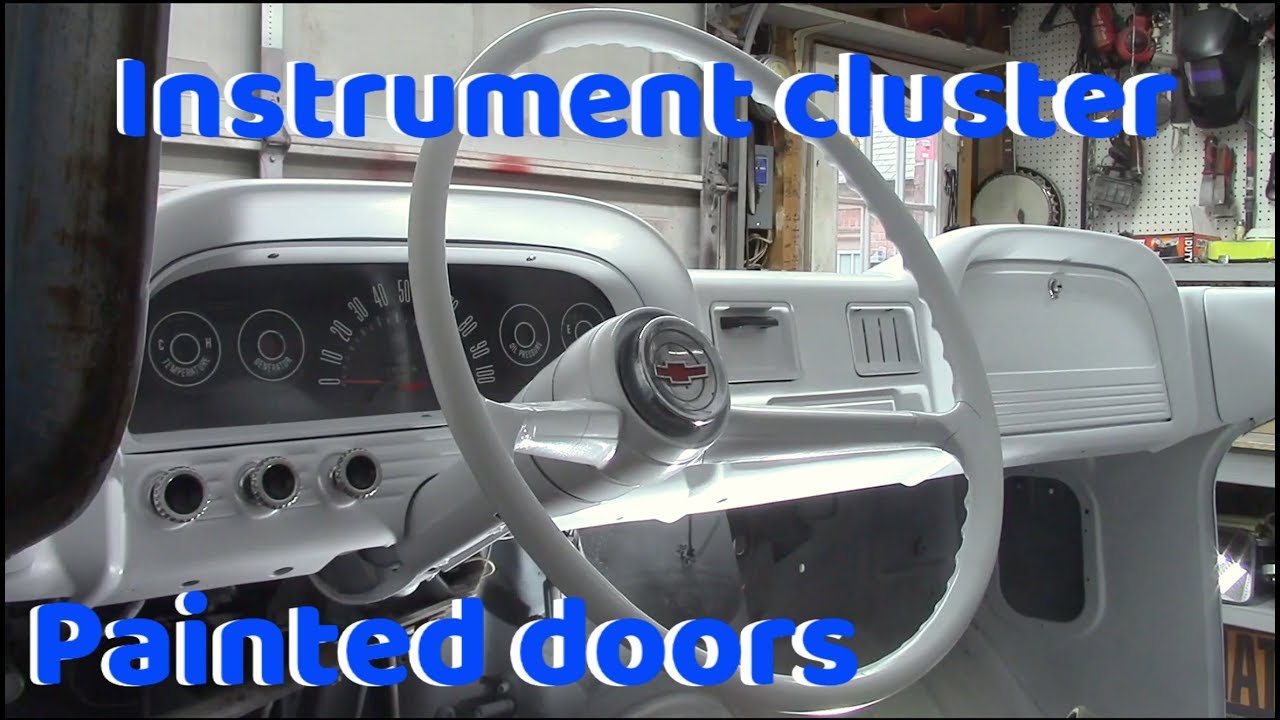 paint inside doors/installed instrument cluster