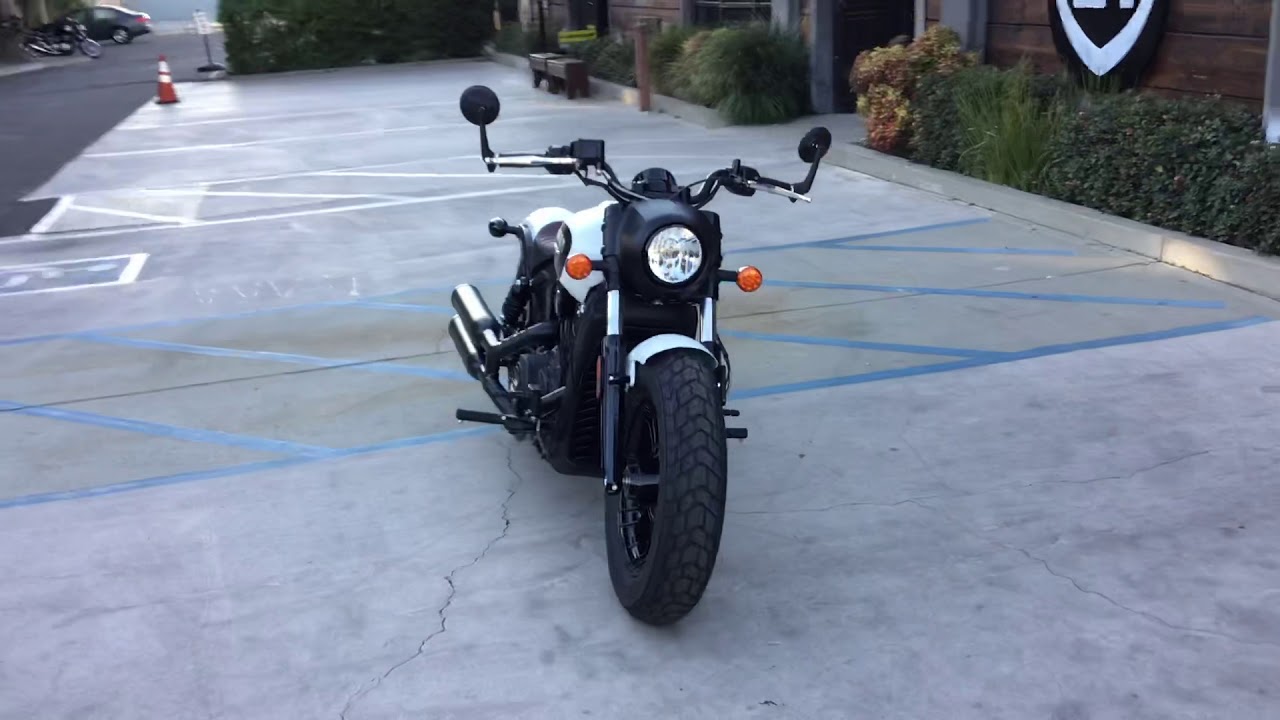 2021 Indian Motorcycle Scout Bobber in White Smoke for Sale in Orange County, CA