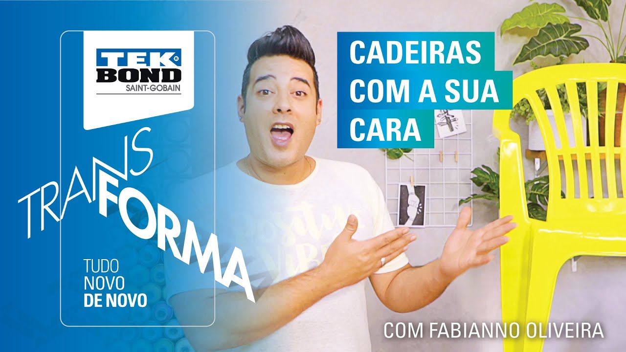 Como colorir cadeiras de plástico. Aprenda como personalizar com o Fabianno Oliveira