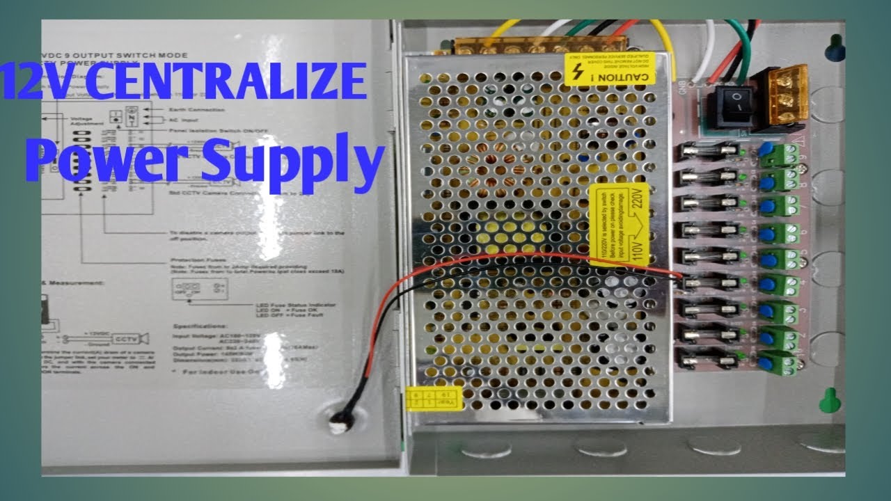 12V CENTRALIZE POWER SUPPLY // WIRRING // HOW TO WIRE 12V POWER SUPPLY// TAGALOG VERSION