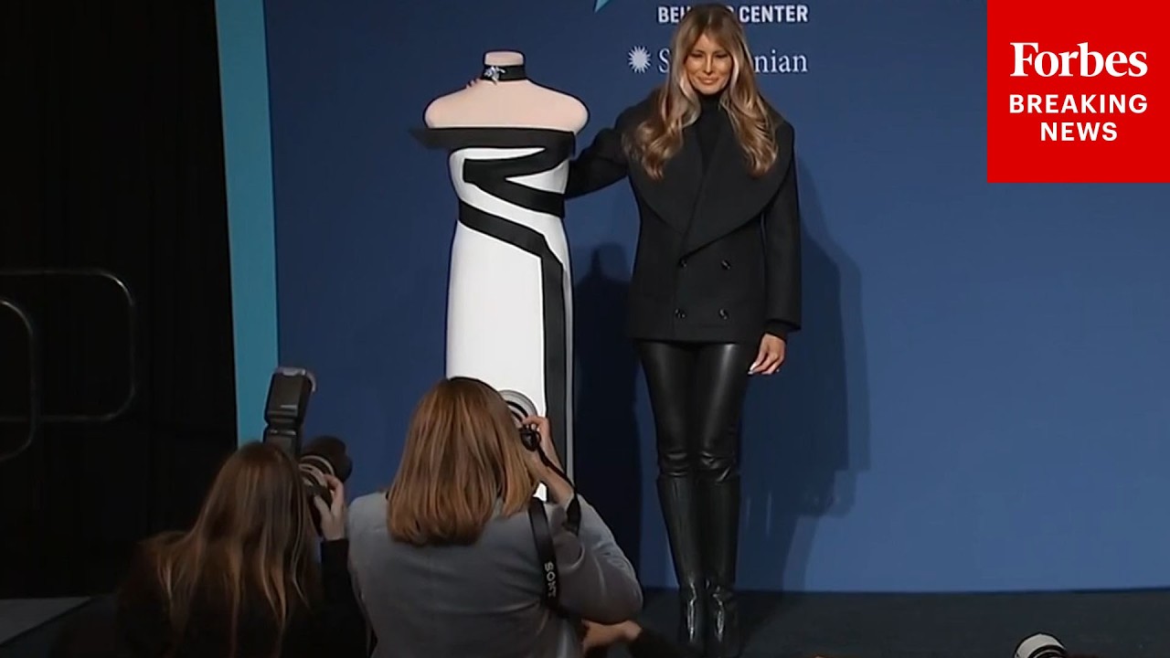 JUST IN: First Lady Melania Trump Participates In Smithsonian Event For Display Of Inaugural Gown