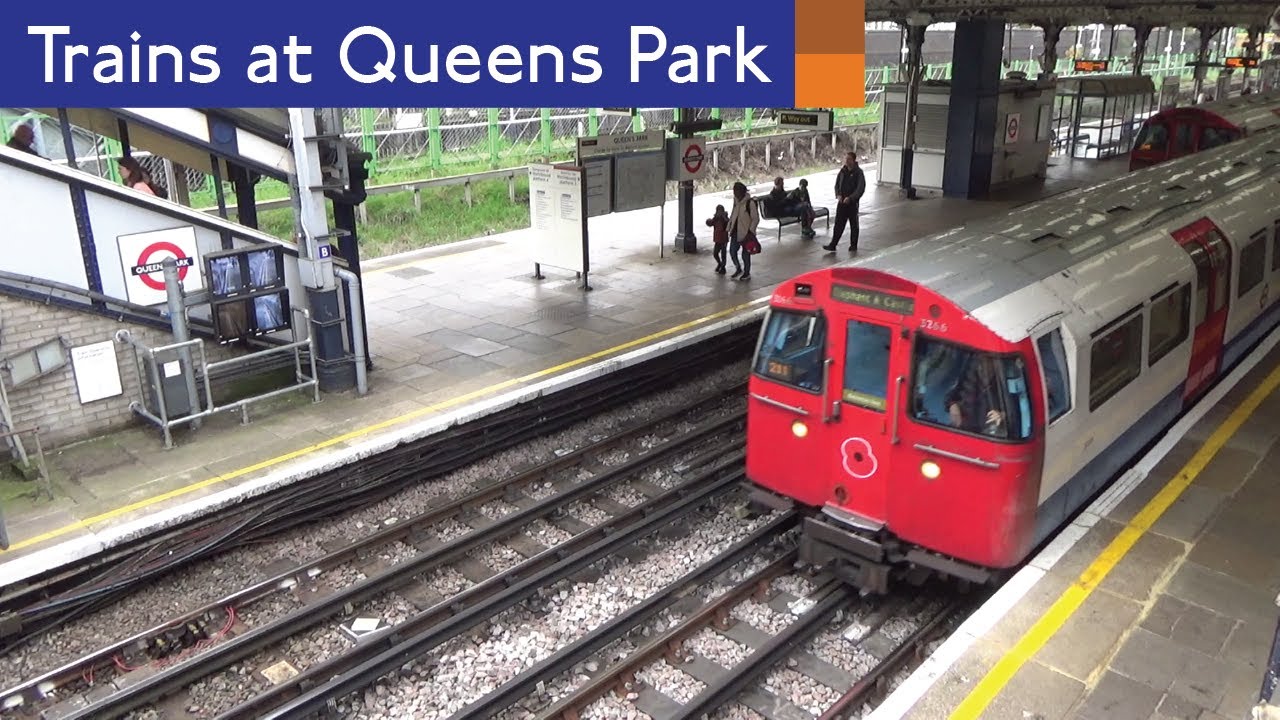 London Overground and Bakerloo line trains at Queens Park