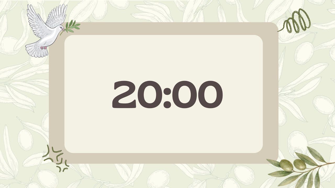 20 Minute Timer - Christian Music -  Classic Modern Piano
