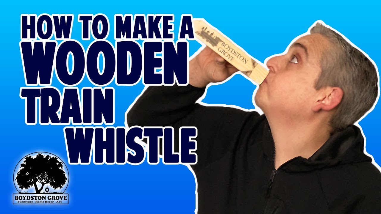How To Make a Wooden Train Whistle // Easy Woodworking Project
