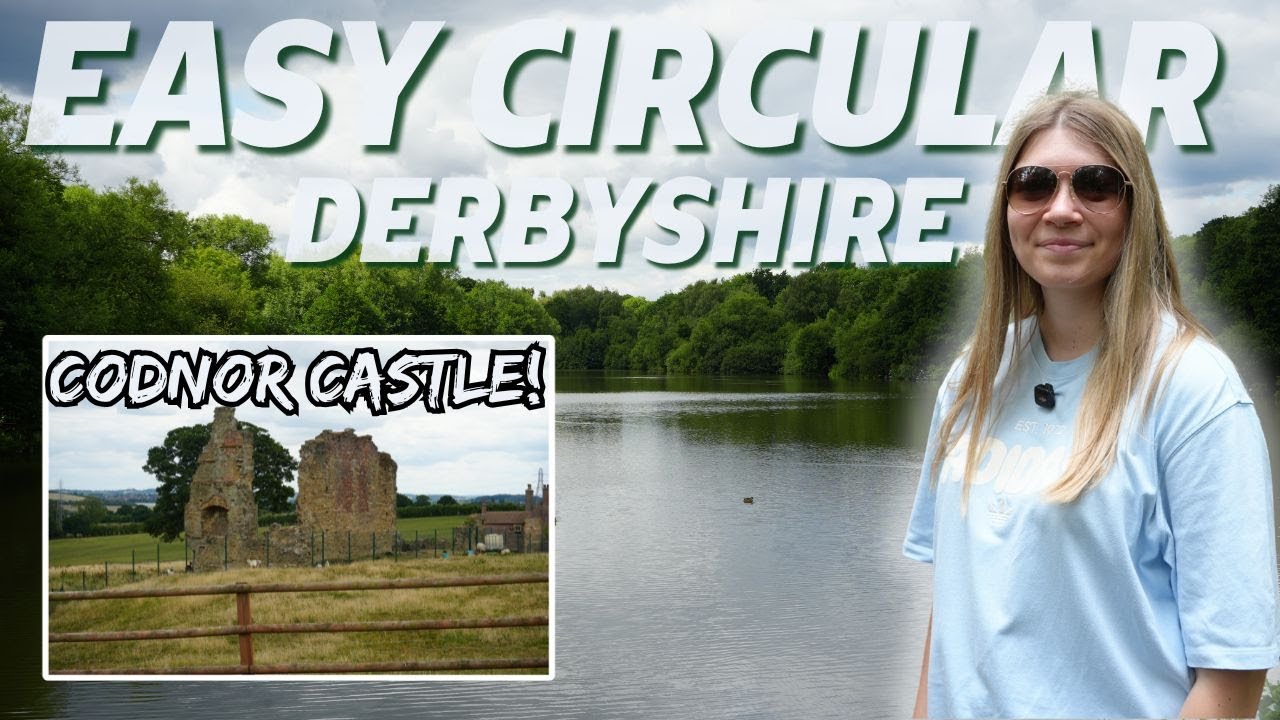 Easy Circular Walk in Derbyshire: Codnor Park Reservoir, Cromford Canal and Codnor Castle Ruins
