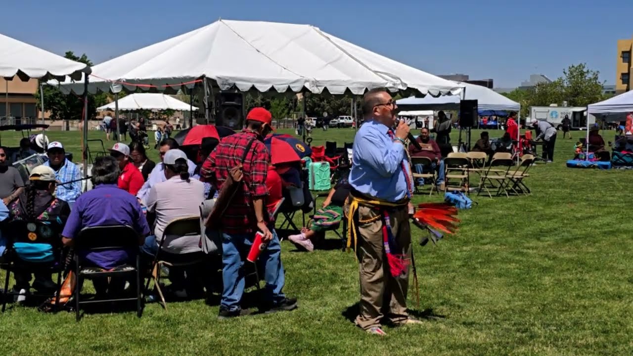Gourd Dance History and Kiowa Legend -Rusty Cozad - NIZHONI DAYS POW WOW 2025  by the KIVA CLUB UNM