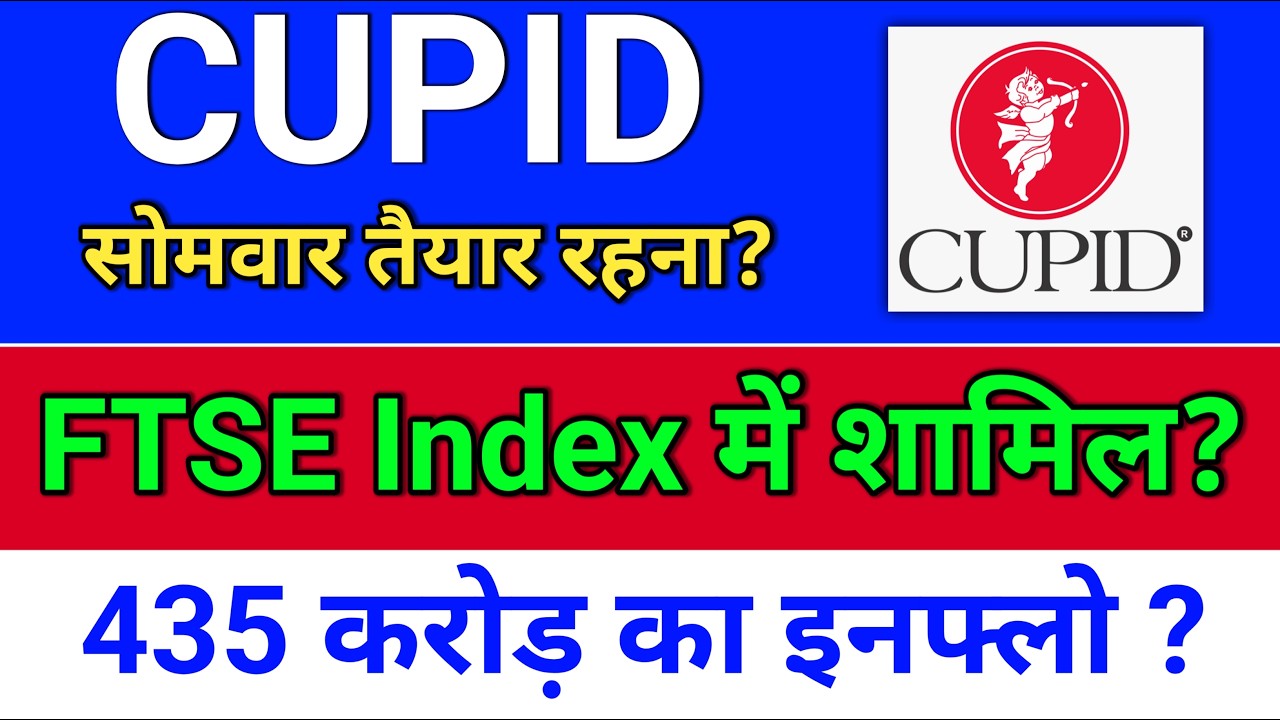 Cupid. FTSI index में शामिल? गिरावट क्यों?  cupid share latest news,  cupid share news