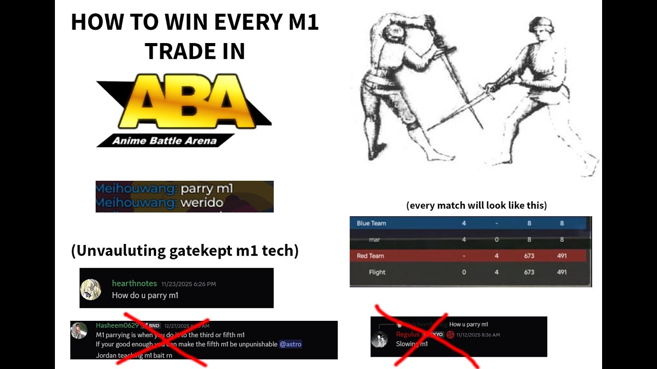 (Win Every M1 Trade) How To Parry M1 | ABA
