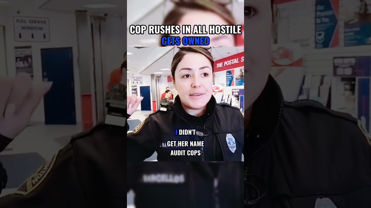 Cop Rushes In All Hostile & Gets OWNED  #cops #copsowned #idrefusal #1stamendmentaudits  #dismissed
