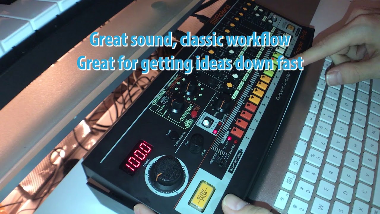 Roland TR-08 Boutique Drum Machine First Run - Beat Programming (No Talking)