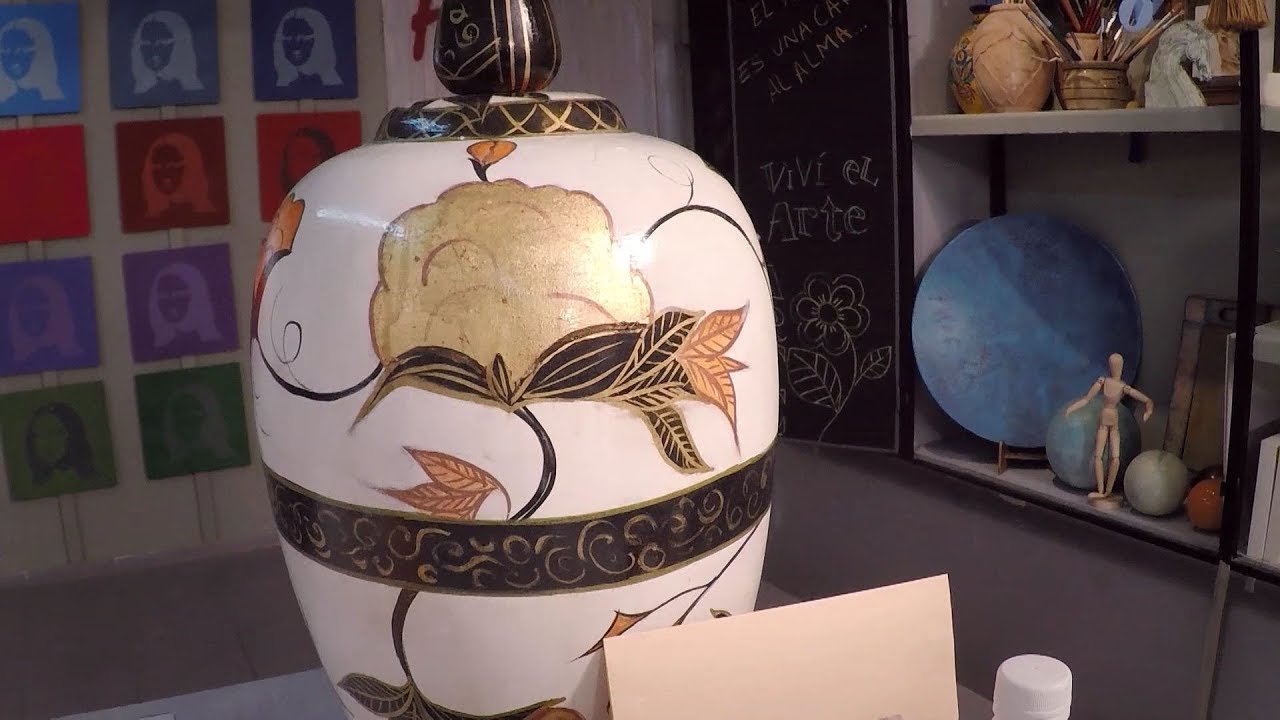 🖼 Técnica:  Falso acabado imitacion porcelana Colombiana