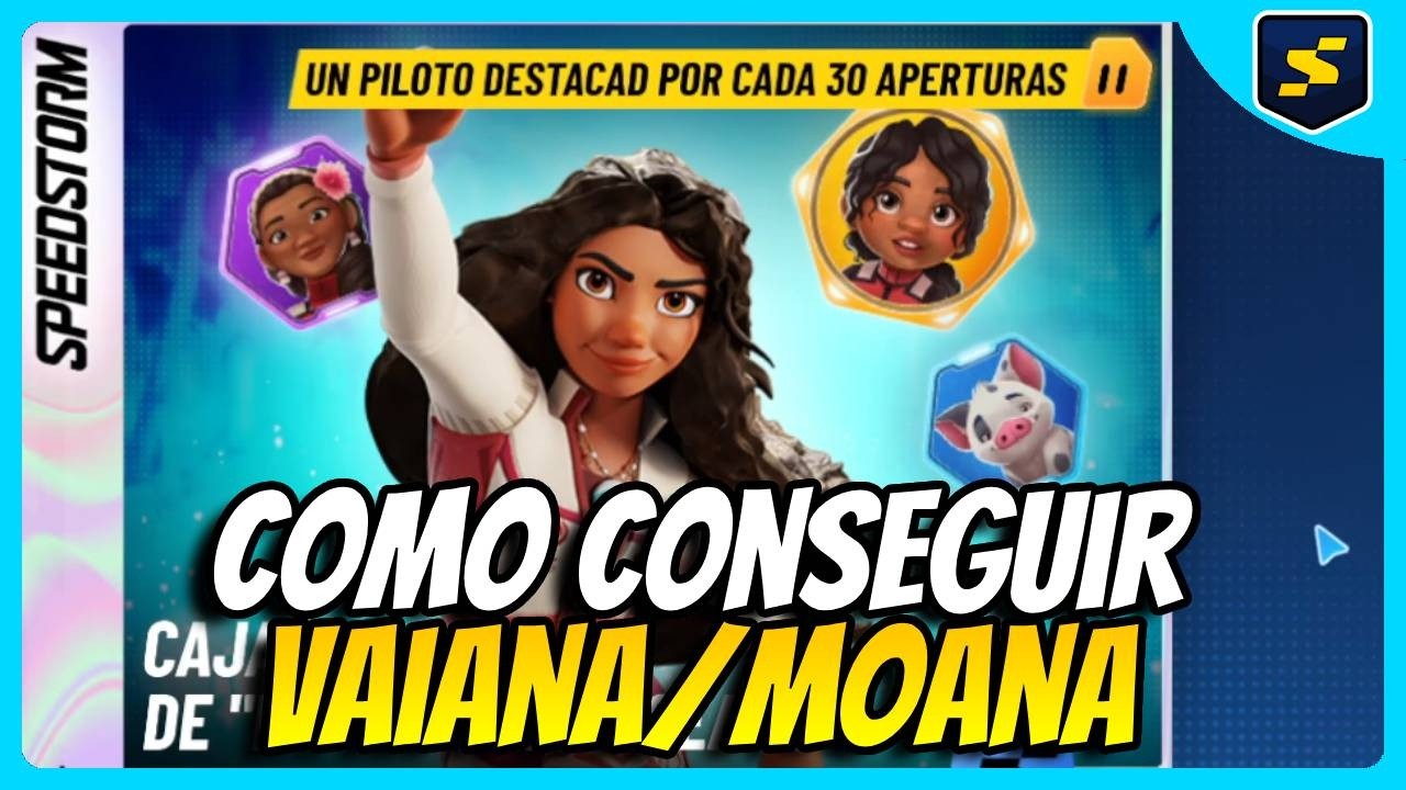 Como Conseguir a Vaiana / Moana Nueva Corredora  🏆 Disney Speedstorm