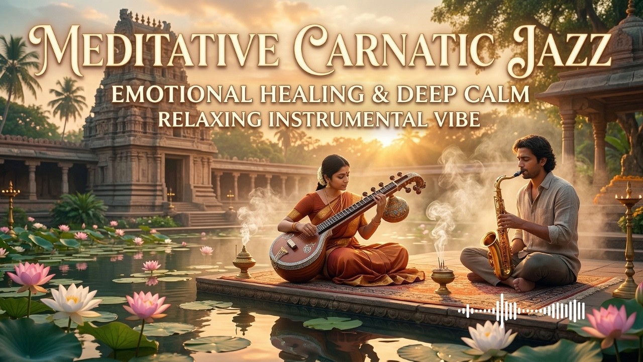 Meditative Carnatic Jazz Instrumental 🌿 Calm Indian Jazz Fusion Background Music! #5
