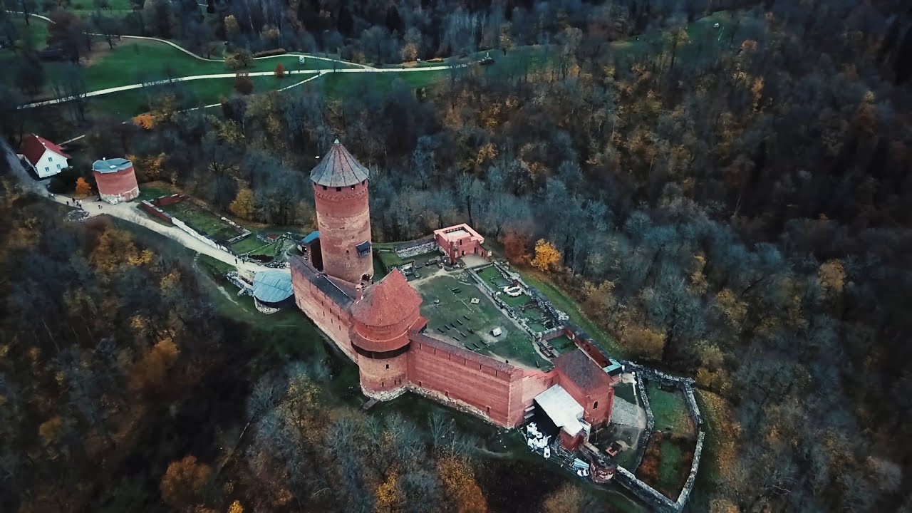 Autumn in Sigulda, and river Gauja | 2020 | Aerial shots by drone