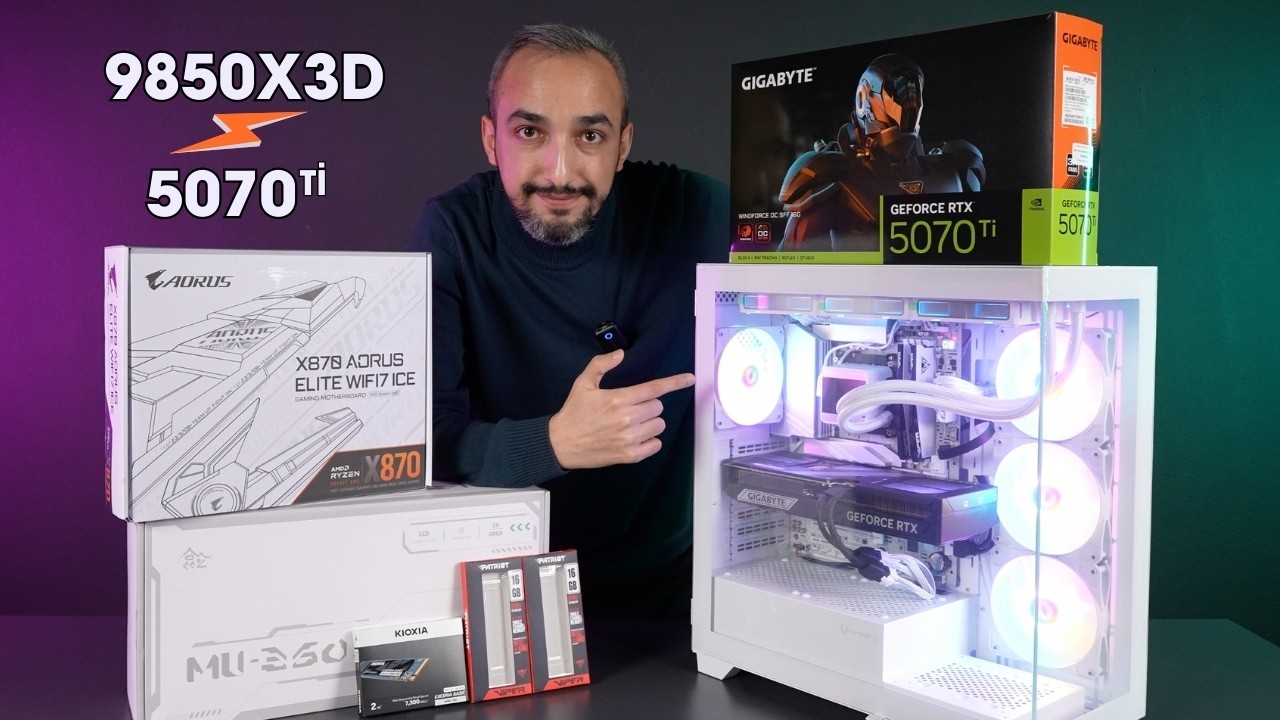 Ryzen 7 9850X3D + RTX 5070 Ti Canavar Sistem!