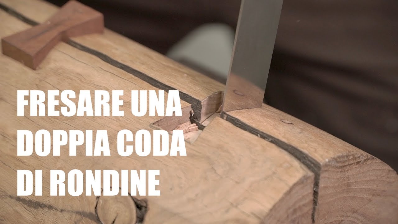 TASSELLO A DOPPIA CODA DI RONDINE - Test fresa elicoidale