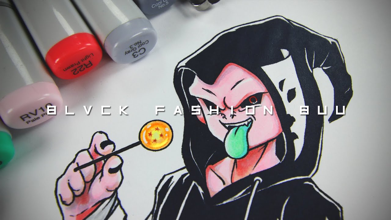 Blvck Fashion Kid Buu (Copic Drawing)