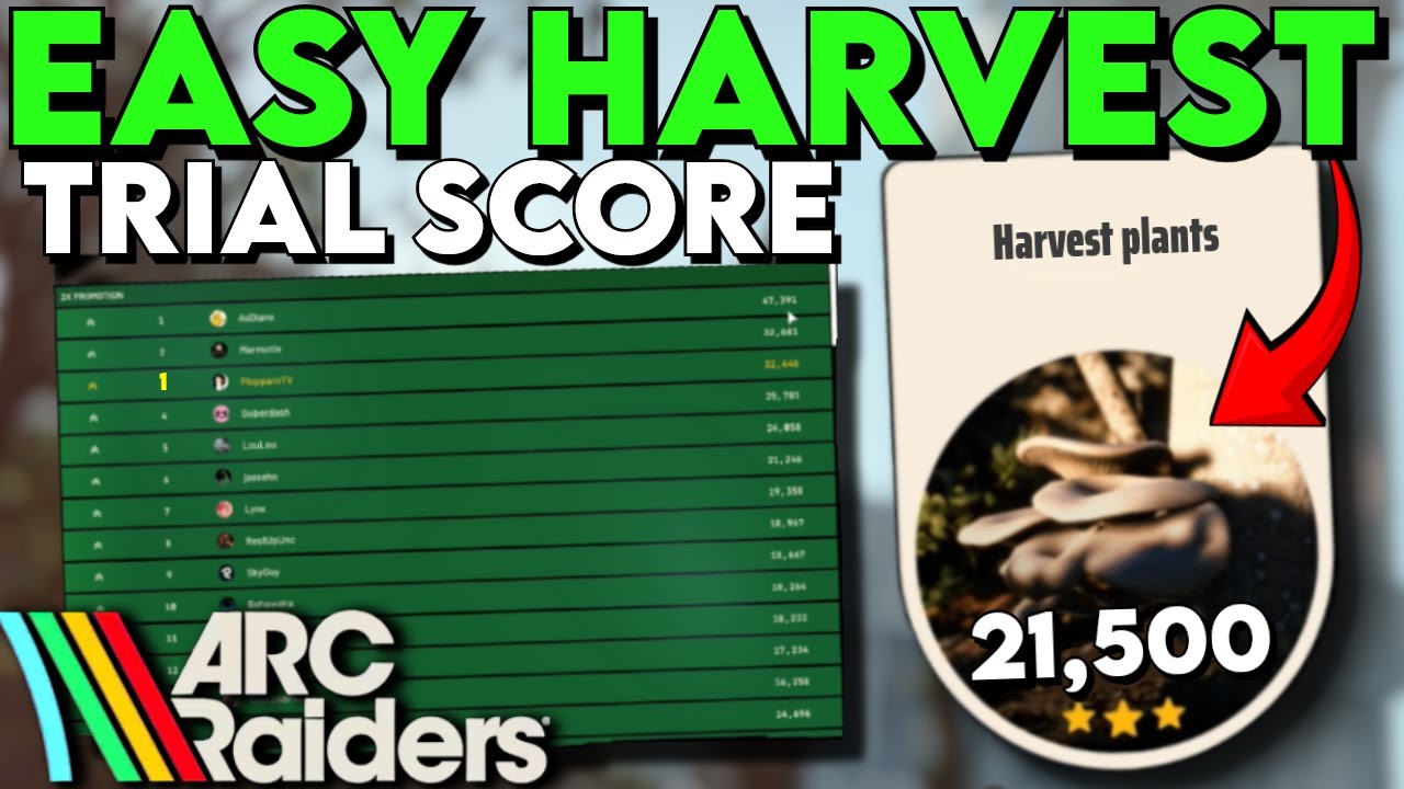 How to get POINTS for HARVESTING TRIALS EASY in Arc Raiders