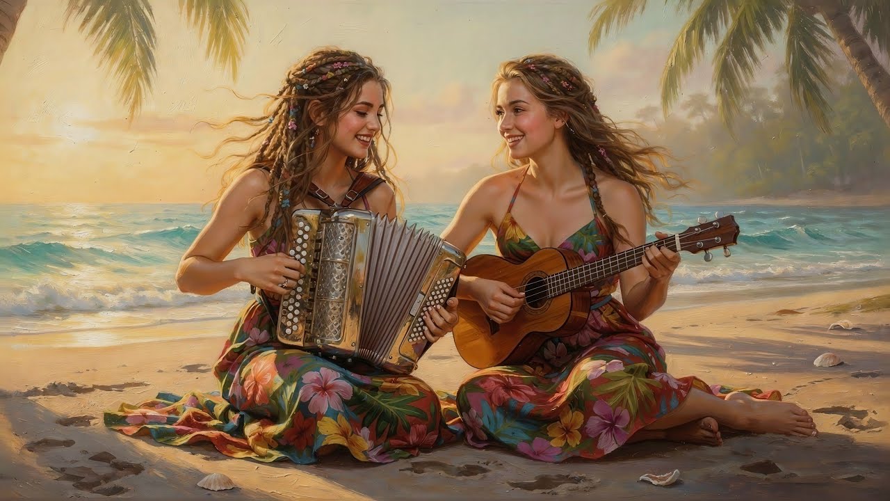 Island Reggae Instrumental 🌴 Relaxing Summer Beach Vibes | Accordion & Ukulele