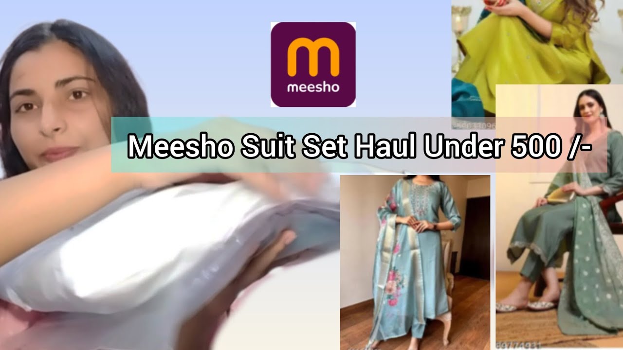 Meesho Suit Sets Haul 💕 | Affordable Ethnic Wear Under ₹500 | Budget-Friendly Fashion