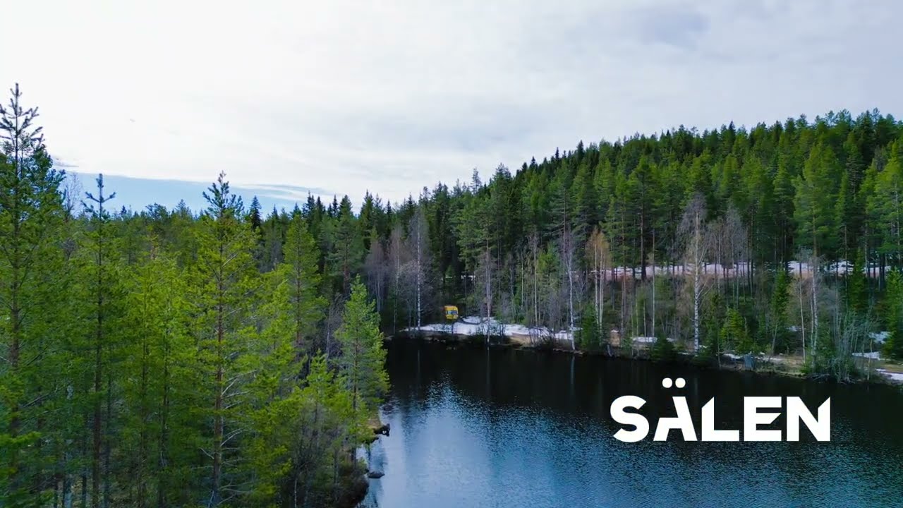 Drone lake - Off-grid camping - Sälen Sweden