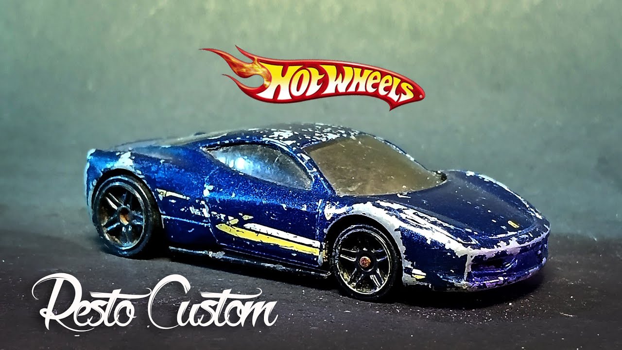AMAZING HOT WHEELS RESTORATION FERRARI 458 ITALIA