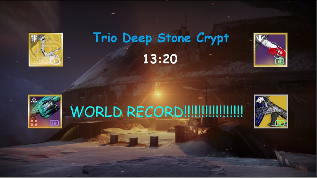 Trio Deep Stone Crypt World Record (