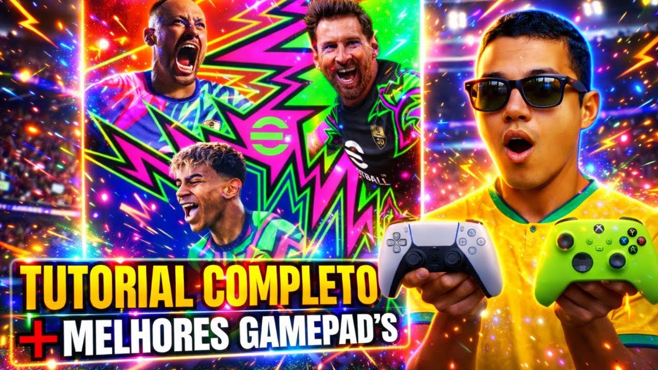 🚨 MELHORES GAMEPAD para eFOOTBALL MOBILE + TUTORIAL COMPLETO | eFOOTBALL 2026