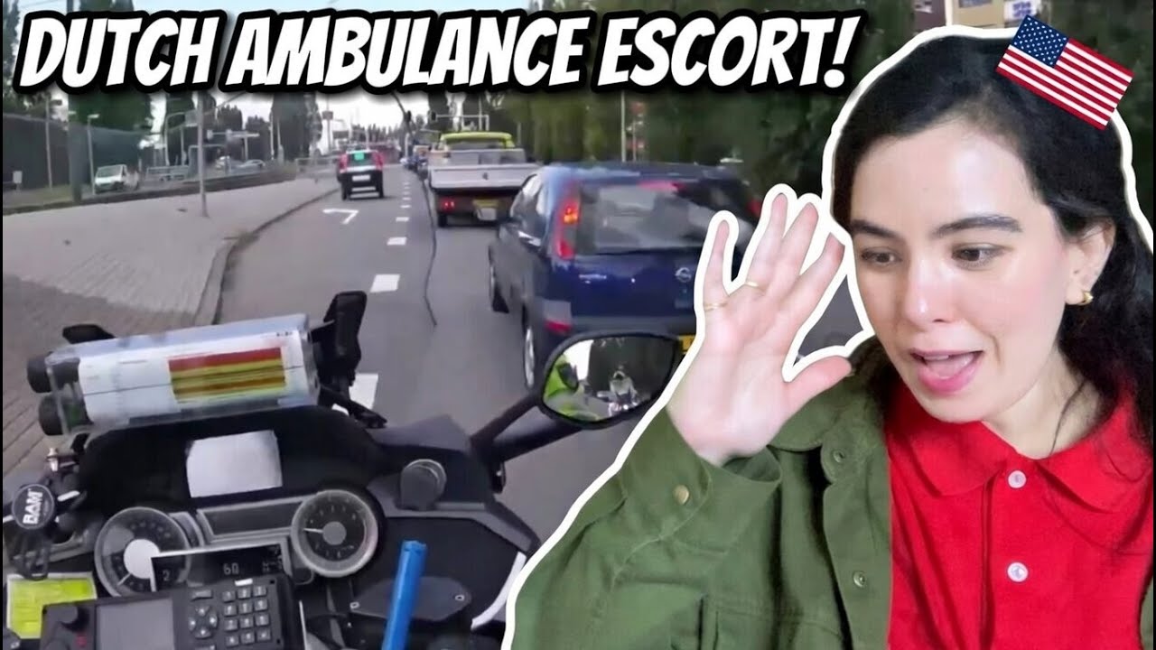 American Girl Reacts to [POV] You’ve Never Seen an Ambulance Escort Like THIS Before!