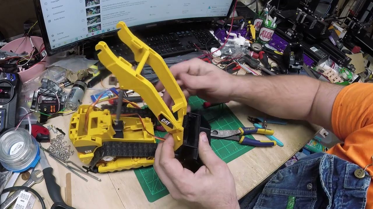 RC Conversion - Bruder Delta Tracked Skid Steer - Part 2