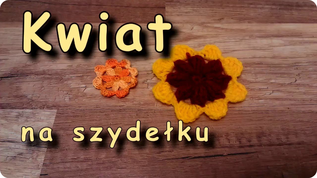 Kwiatek na szydełku