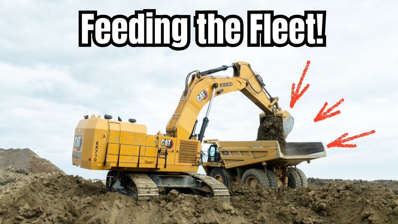 Cat 6015 vs Borrow Pit | Feeding a Fleet of 777s.