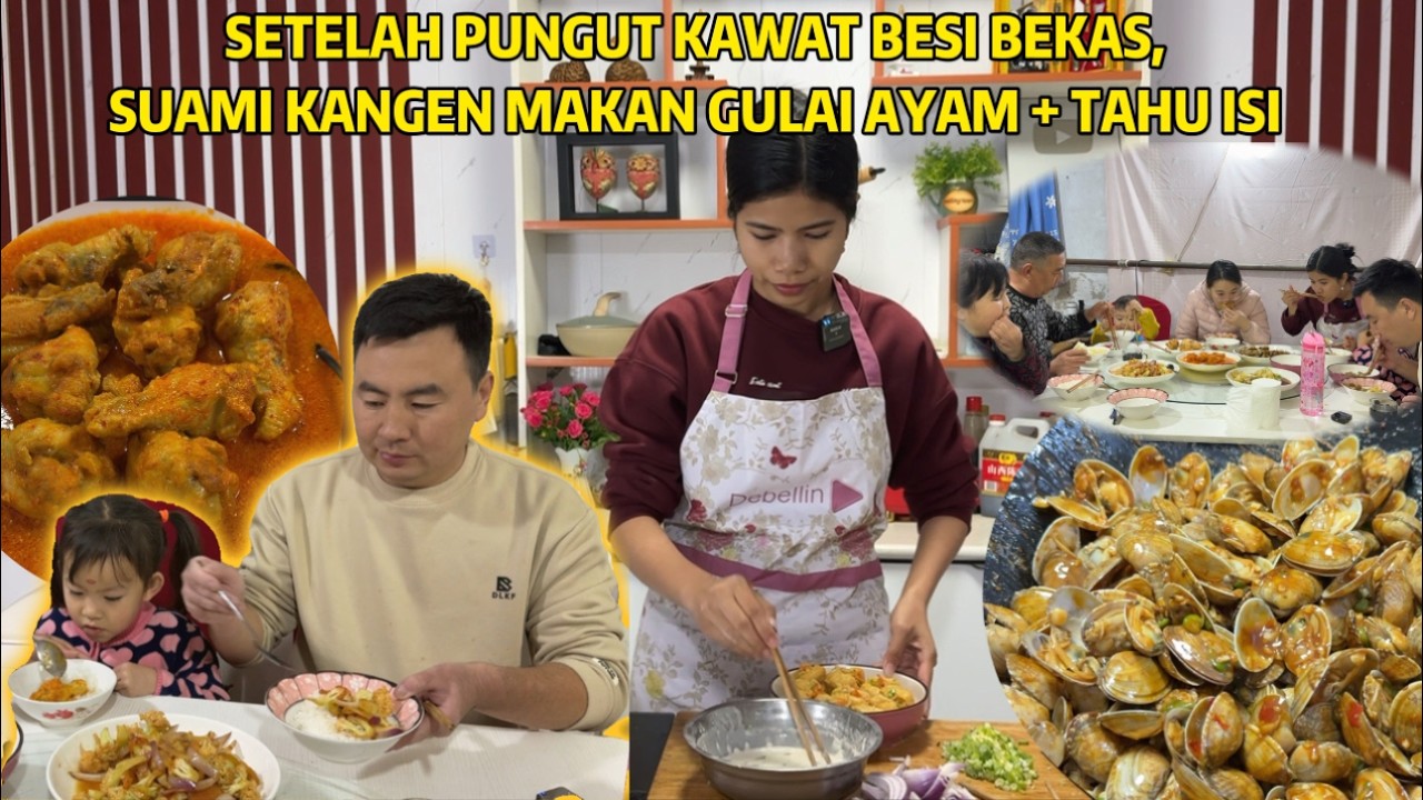 PUNGUT KAWAT BESI SEBELUM RUMAH DIISI TANAH, DAN MASAKIN KELUARGA MAKANAN LEZAT!