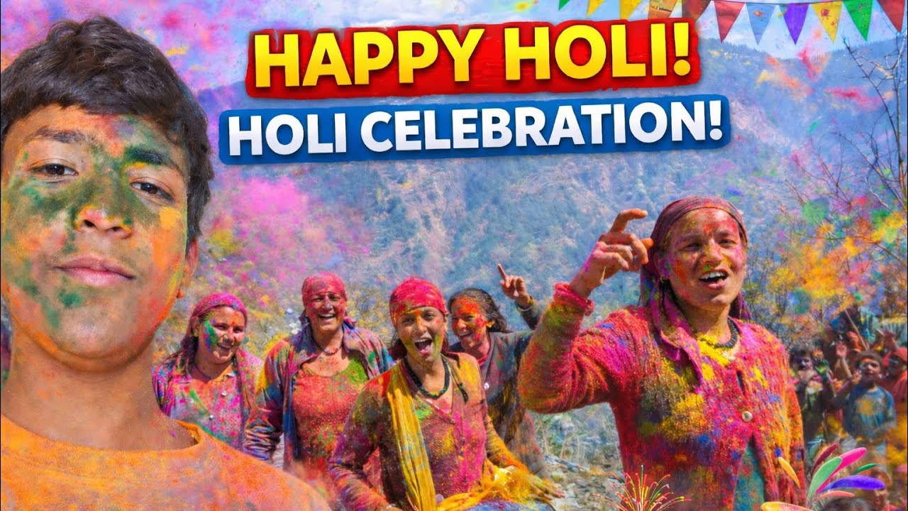 Happy holi. Ap ko pta hai ham pahado pr kis tara banate hai holi.