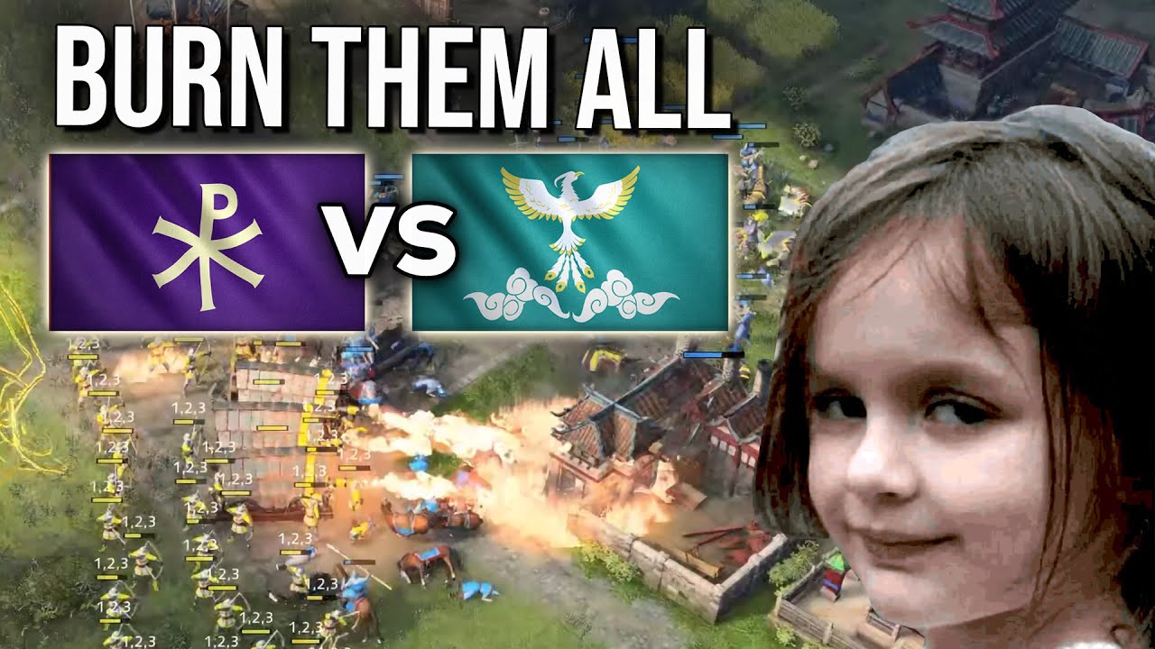 Byzantines vs Zhu Xi's Legacy Conqueror 1v1 in AOE4...