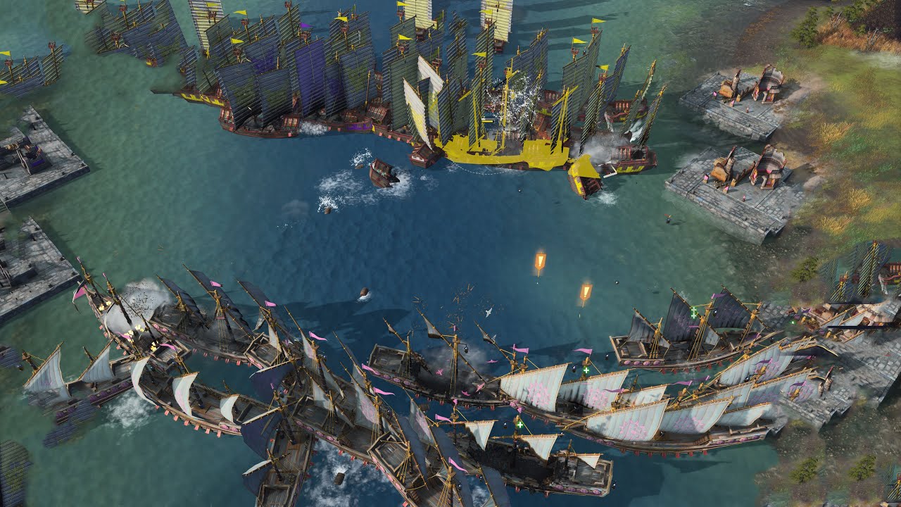 Age of Empires 4 - 4v4 A CLOSE DEFEAT | Multiplayer Gameplay