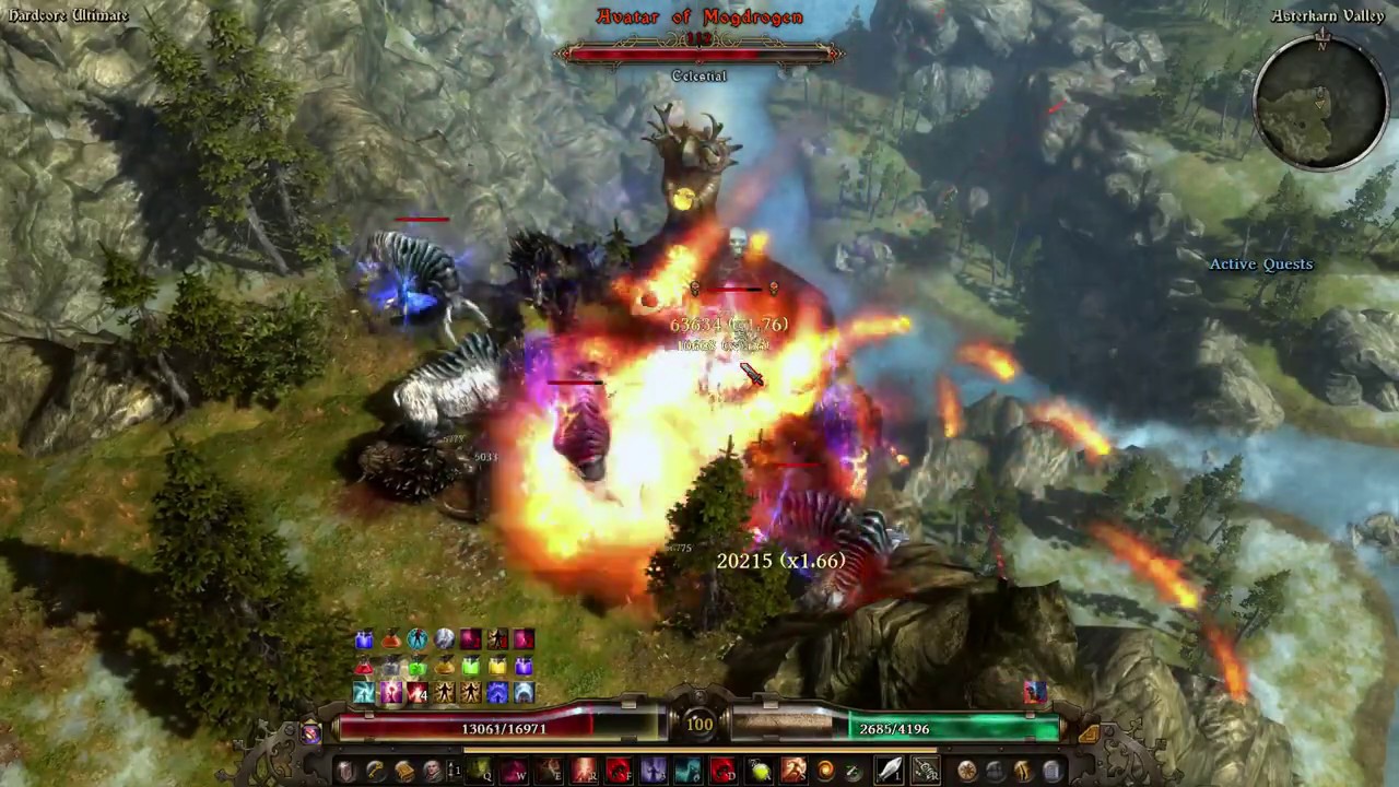 [HC] Grim Dawn - Oppressor fire RE vs Mogdrogen