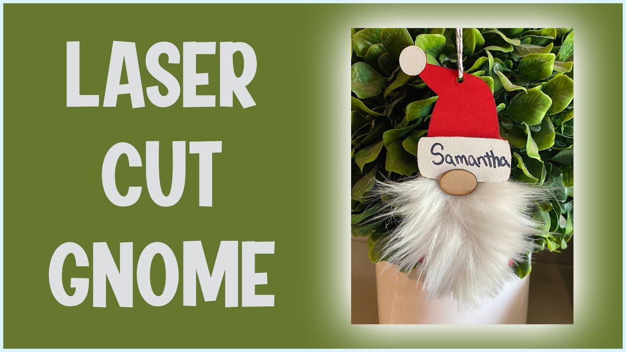 🎅 DIY Laser Cut Gnome Christmas Decoration