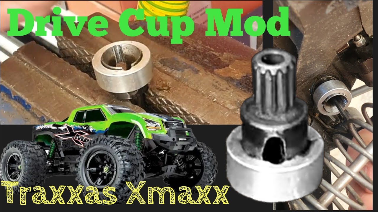 Traxxas Xmaxx Drive Cup Sleeve Mod Installation and Test.