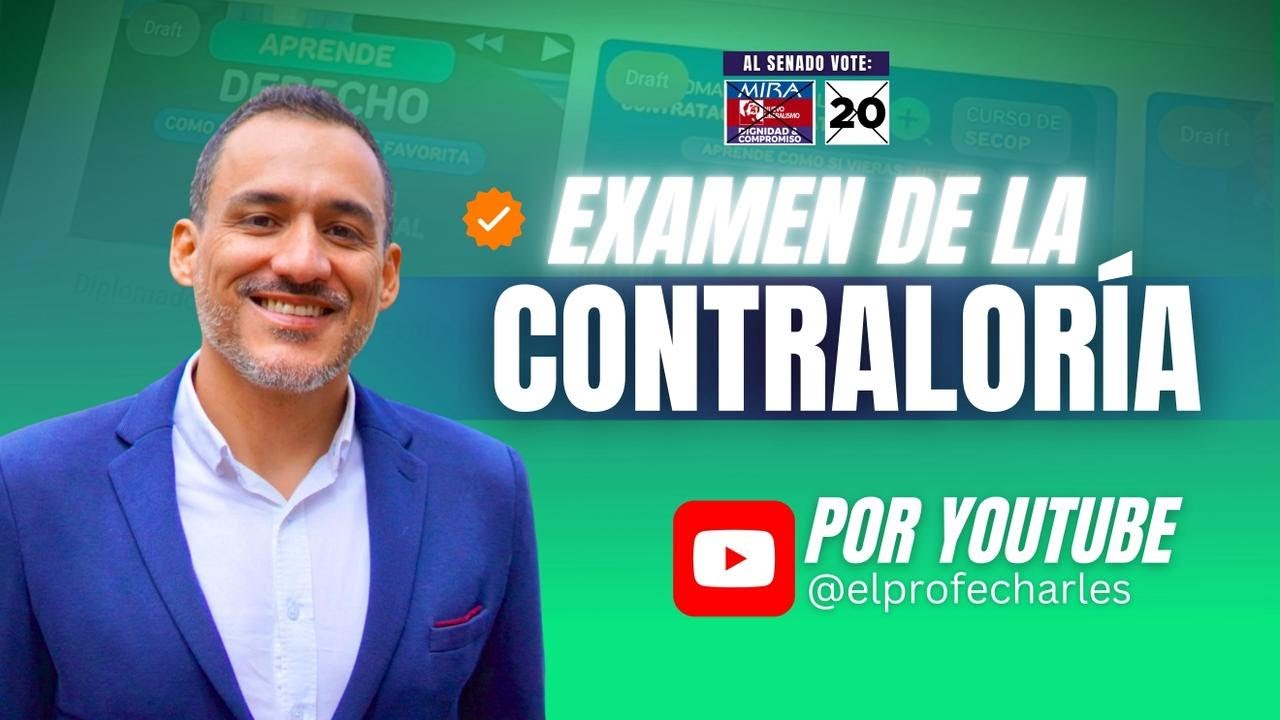 ✏️Examen de la Contraloría #4| EL ENTRENAMIENTO DE EL PROFE CHARLES 2️⃣0️⃣