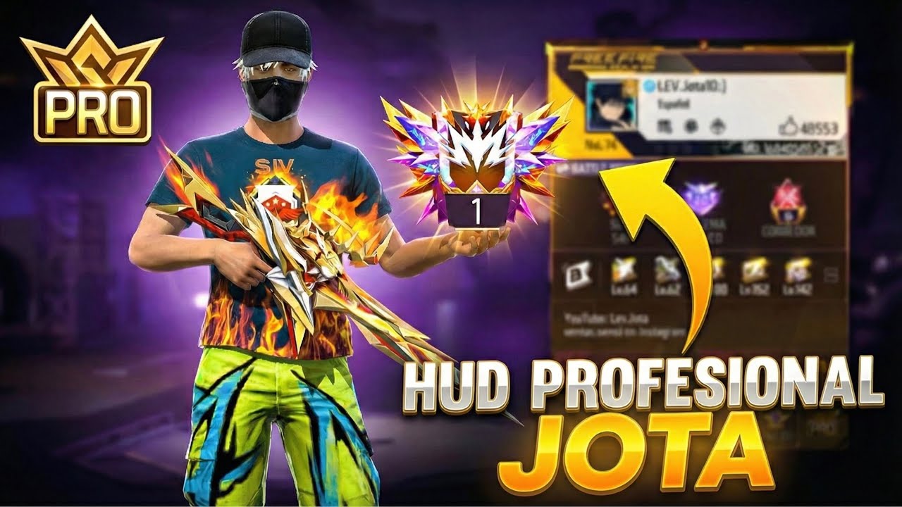 HUD 2 DEDOS ( JUGADOR PRO JOTA EL REY DEL TODO ROJO ) código + sensibilidad 
