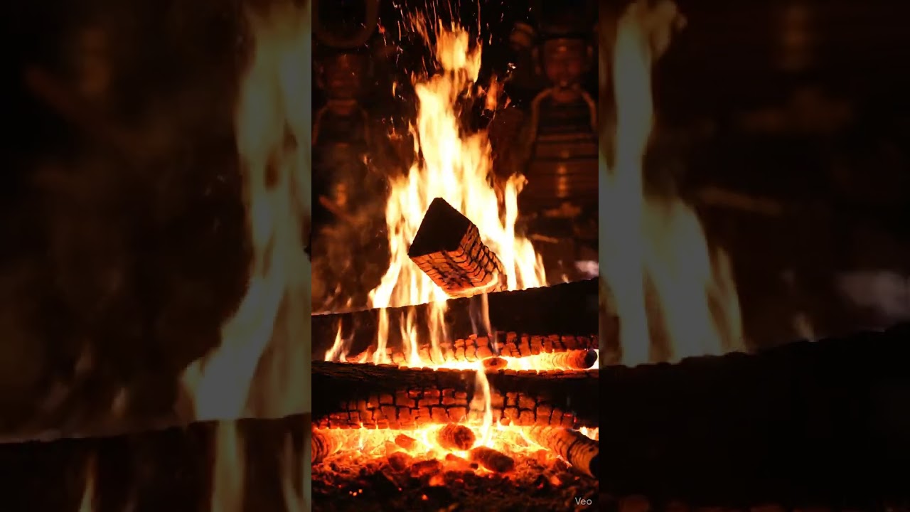 Asmr japanese warrior fire 武士と炎