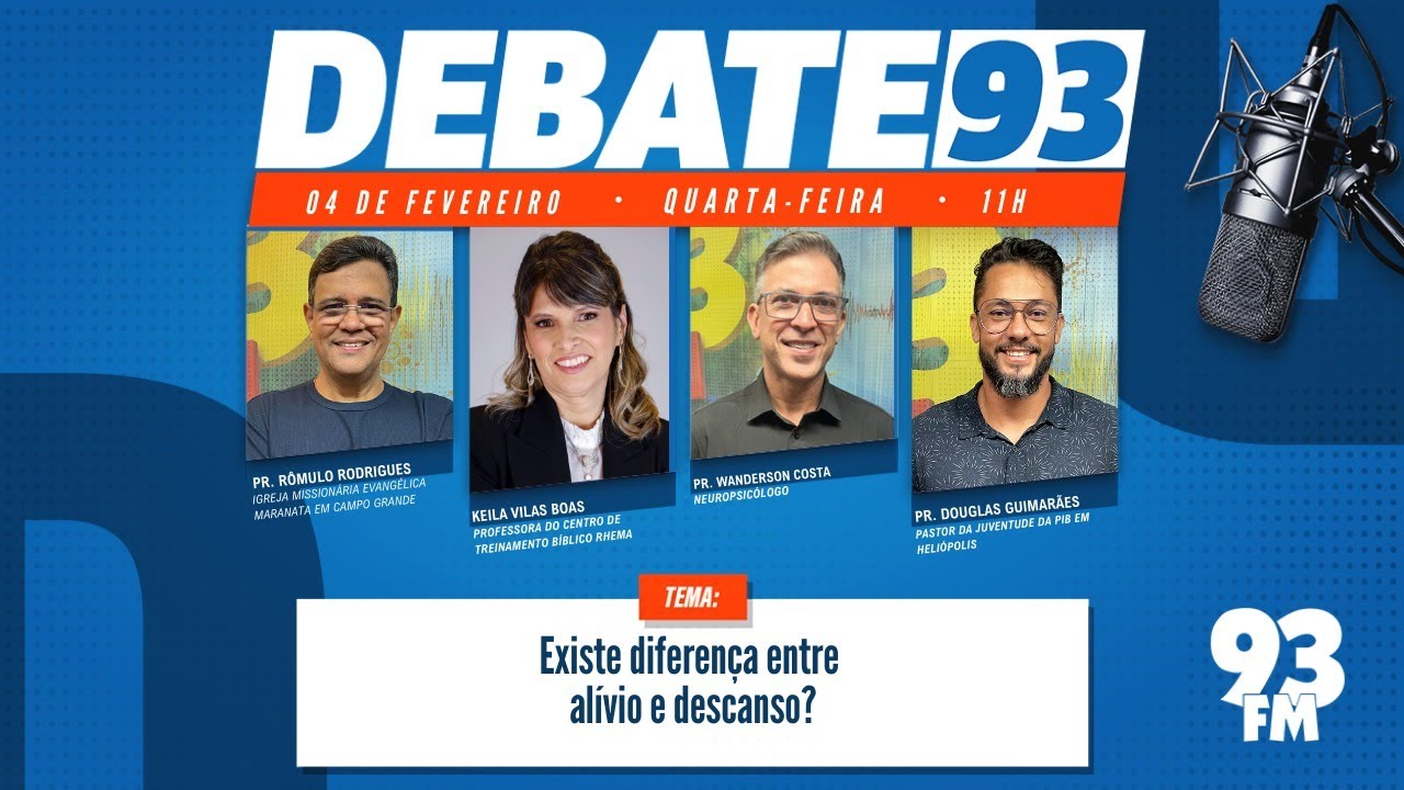 Fardo, Alívio e Descanso - Qual o segredo para o descanso da alma? - Debate 93 - 04/02/2026