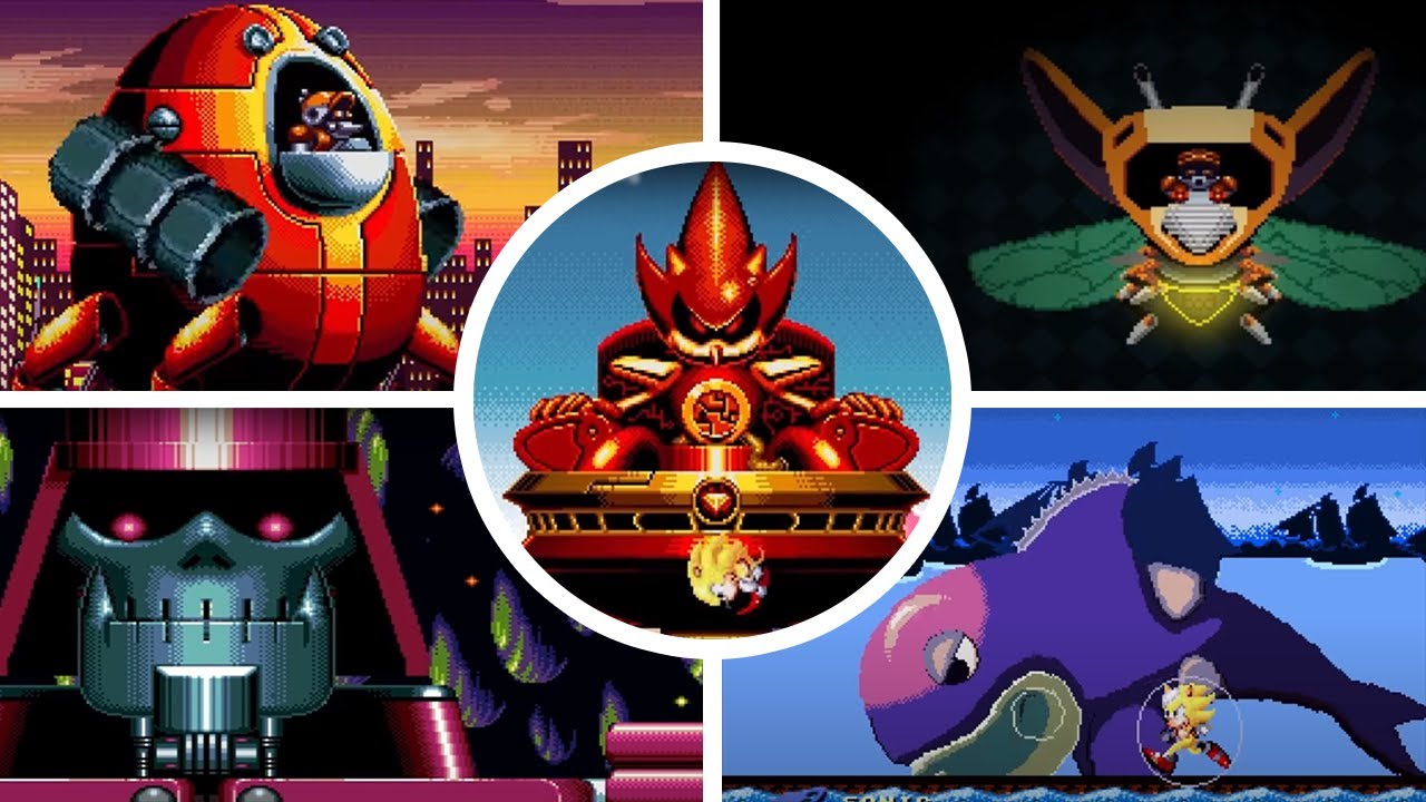 Sonic Time Twisted (Fan Game) - All Bosses + True Ending