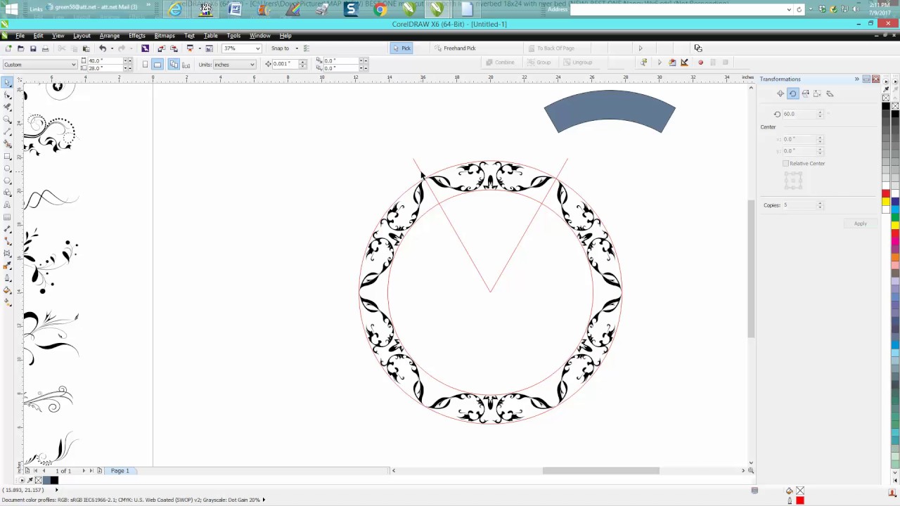 Corel Draw Tips & Tricks Ornament how to make